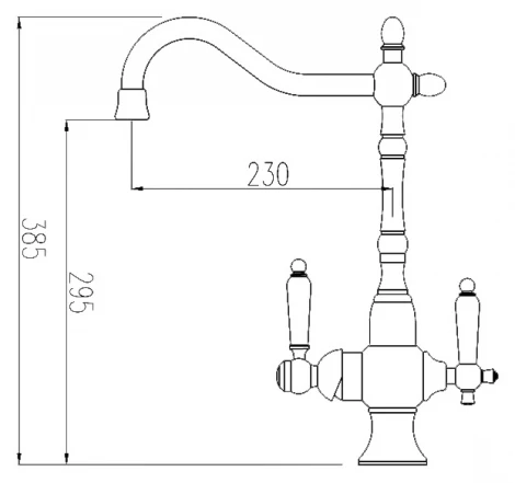 Смеситель Zorg Clean Water ZR 336 YF-50 BR для кухонной мойки