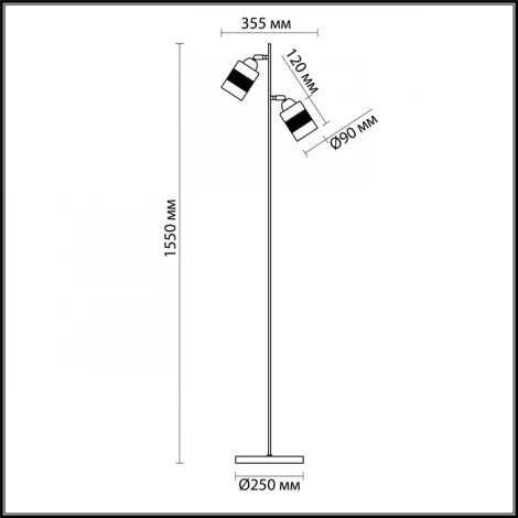 Торшер Lumion Filla 3030/2F
