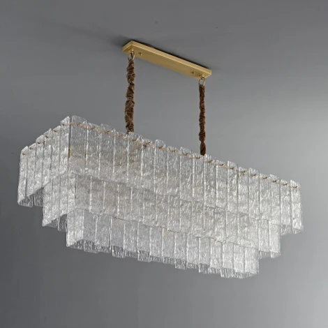 Подвесная люстра каскадная большая iLamp Manhattan P6315-1200 BR (220V, на цепи)
