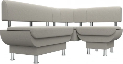 Диван кухонный угловой Альфа правый угол Лига Диванов (Рогожка) арт.123963