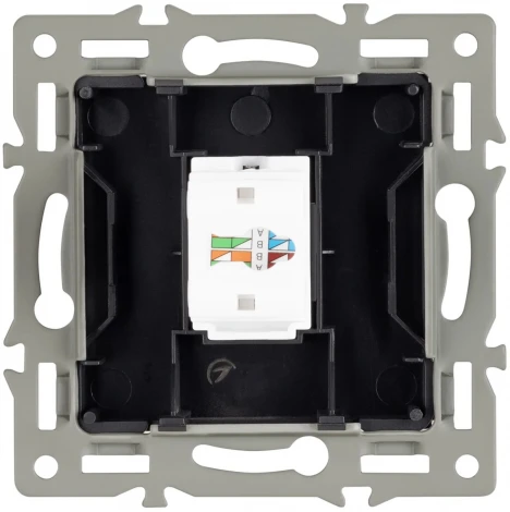 Механизм компьютерной розетки SCT-MPC1-PL-GR (RJ-45, CAT6) (Arlight) 045335