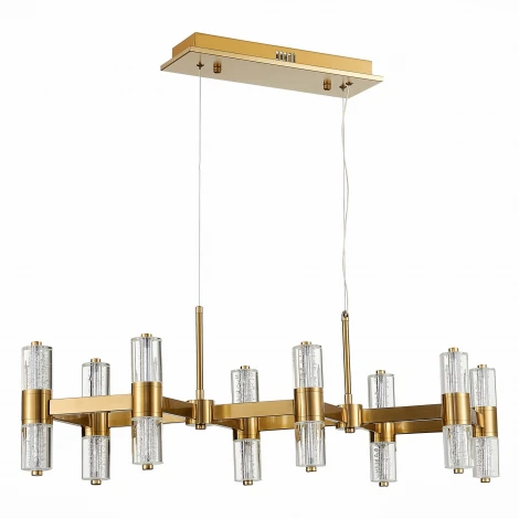 Подвесная люстра Gemina SL6007.203.16 Латунь/Прозрачный LED 16*2,5W 4000K