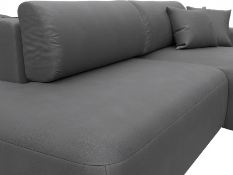 Диван угловой Лига-036 НПБ Модерн правый угол Лига Диванов (Замша) арт.127781