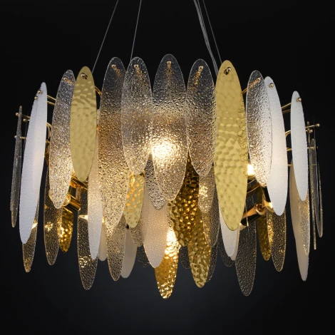 Подвесная люстра Wi-Fi Bogate's Canaria 326/8 (220V, управление смартфоном, голосовое управление, умный дом - Minimir Home, Алиса, Маруся, Салют, на тросе, круглые)