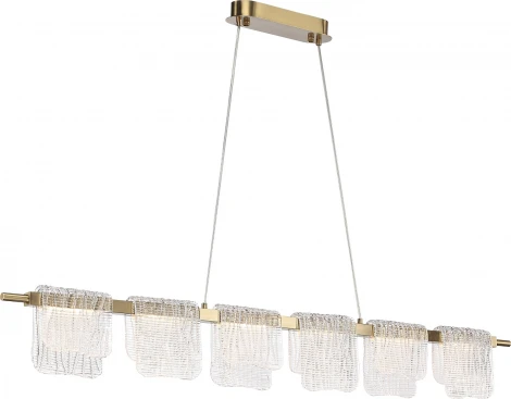 Подвесной сетильник ST Luce Voile SL6021.203.36 золотистый/прозрачный LED 1*36W 4000K (220V, на проводе)