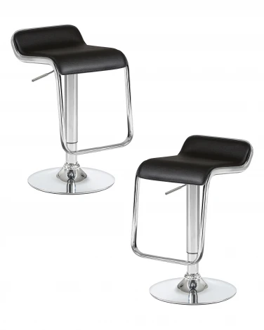 Набор 2 шт Стул барный DOBRIN CRACK (чёрный)