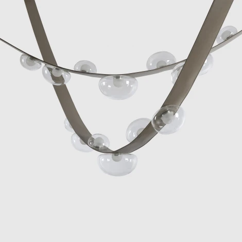 Подвесной светильник светодиодный Crystal Lux BOSQUE SP7 L3000 GREY/TRANSPARENT