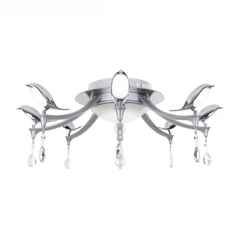 Потолочная люстра IDLamp Uccelli 385/8PF-LEDSilver