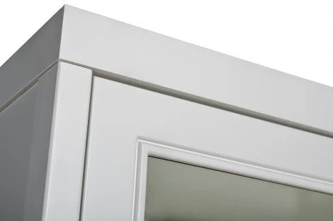 151SV-000021 Шкаф-витрина 1 стеклянный фасад с тумбой прикроватной с 2-мя ящиками Garda Decor