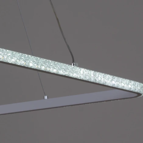 Подвесной светильник светодиодный с пультом Reluce 06316-3.9-01 WH (ночной режим, 220V, на тросе, кольцо)