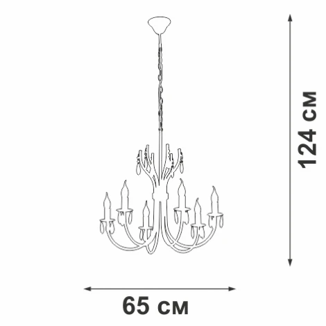 Подвесная люстра Vitaluce V1864-8/6
