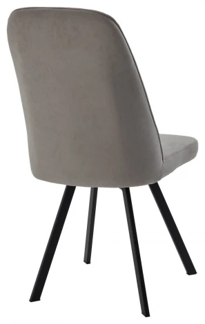 Стул ПРОВАНС 360 град. поворот. цвет B22 Серый, велюр / черный каркас M-City 64731