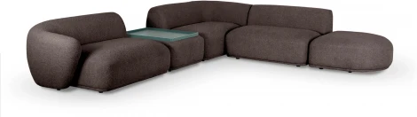 Диван Fabro ОГОГО (арт.857062), (Ткань,Букле/Коричневый)