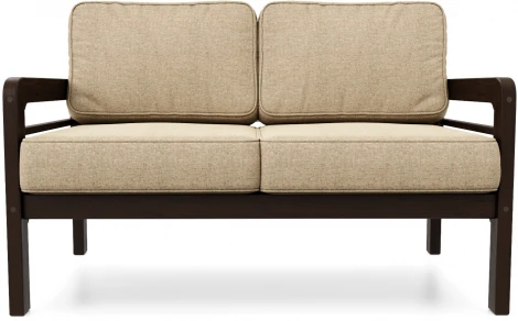 Диван Arsko прямой Бергер М венге рогожка бежевая