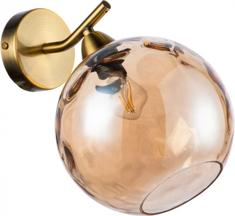Бра настенное Memoria V000094 (11003/1W Cognac) (220V, шар)
