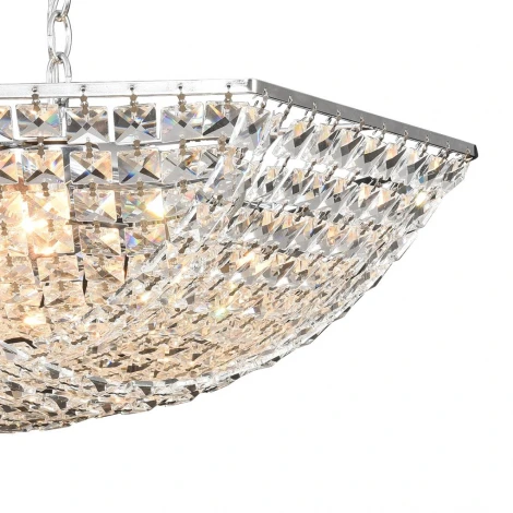 Люстра подвесная Lumion Amalia 8377/5 хром/прозрачный, металл/хрустал E27 5*60W 220V