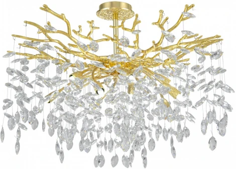 Потолочная люстра хрустальная на штанге Arte Milano Milano-1 23111.760.10.E14.B GD (220V)