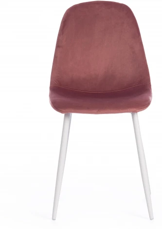 Стул BREEZE (mod. 4724) / 1 шт. в упаковке (Вельвет,Металл /Коралловый,Белый)