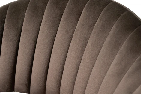 30C-12962 Стул обеденный велюр темно-коричневый 59*56*81см Garda Decor