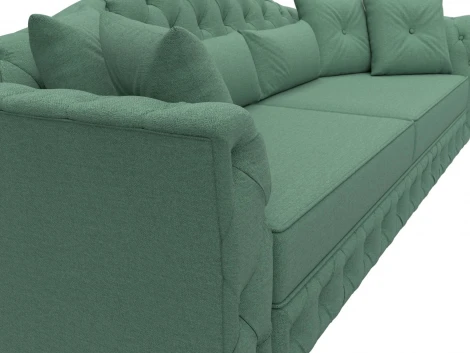 Диван прямой Артис (Зеленый/Рогожка) Лига Диванов арт.123265