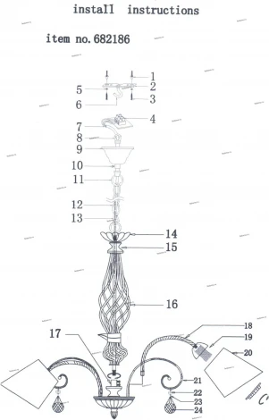 Подвесная люстра Lightstar Esedra 796186