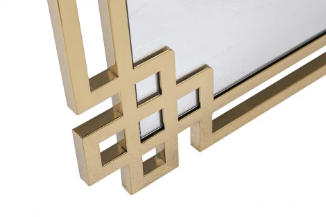 KFE1270 Зеркало в металлич.раме цвет золото 71*102см Garda Decor