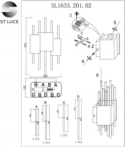 Настенный светильник Olvera SL1633.201.02 ST Luce (220V)