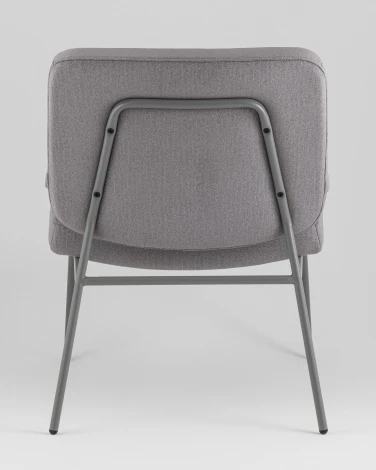 Кресло Stool Group Эбигейл велюр серый, каркас серый УТ000041985