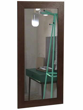 Зеркало навесное Берже 24-105 темно-коричневый 105 см х 65 см от фабрики Mebelik