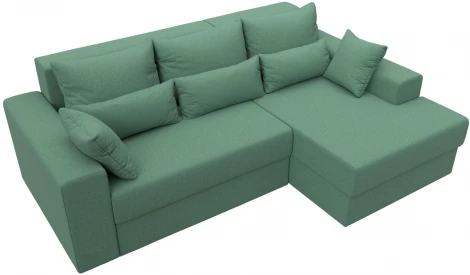Диван угловой Майами правый угол (Зеленый/Рогожка) Лига Диванов арт.121161