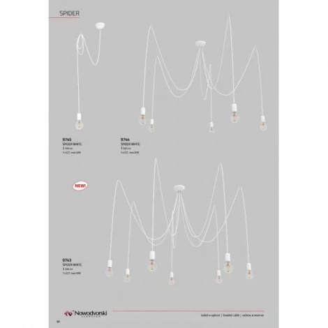 Подвесной светильник Nowodvorski Spider 9744 (220V, на проводе, паук)