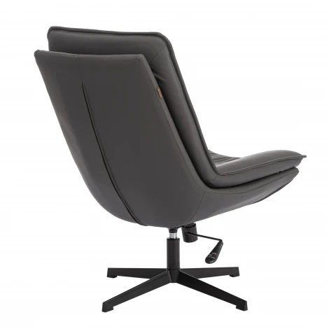 Кресло лаунж Cosmo/Космо экокожа, шарп графит Tetchair 25673