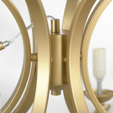 Подвесная люстра Lussole Clovis LSP-8738 (220V, на цепи, свеча, IP21)