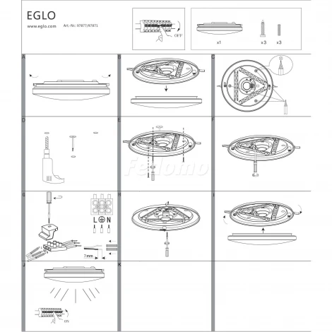 Потолочный светильник Eglo Frania 97871
