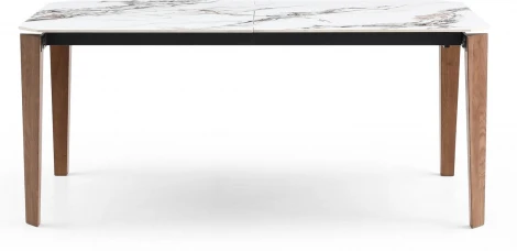 Стол ESF DT8843CW (180) белый мрамор керамика/Керамика,Металл,Дерево