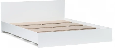 Двуспальная кровать Woodville Адайн 160х200 белое дерево / белое дерево 507382