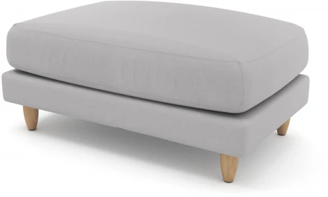 Банкетка Arsko Корс 2 светло-серый велюр