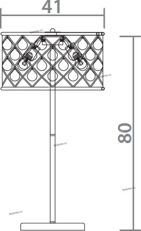 Интерьерная настольная лампа Divinare Brava 8203/01 TL-3