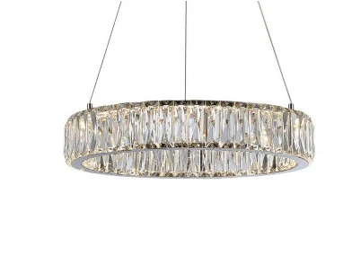 Подвесной светодиодный светильник Newport 8240 8240N/40 chrome (220V, на тросе, кольцо)