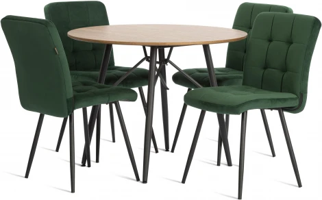 Стул обеденный Medeo Tetchair (Велюр/Зеленый) арт.24302