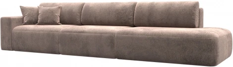 Диван прямой Лига-036 НПБ Модерн Лонг подлокотник слева Лига Диванов (Велюр) арт.127695L