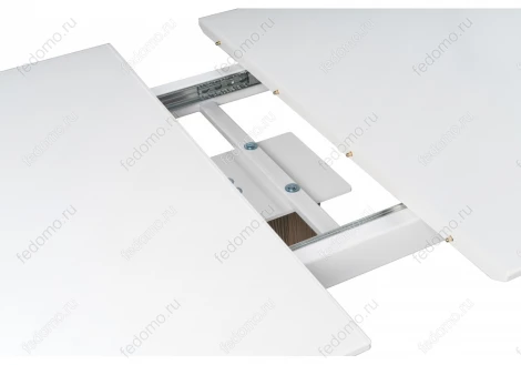 Стол на тумбе Woodville Оливер лиственница горная / белый 462107