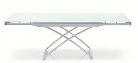 Стол-трансформер Dakota Calligaris Стекло белое GEW