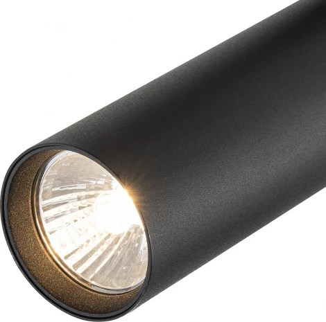 Трековый светильник однофазный Escada 20001 20001TRA/02 SBK 1x50Вт GU10, металл, черный матовый (220V, круглые)