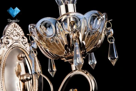 Хрустальное бра 10037/1 золото/тонированные