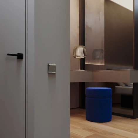 Выключатель встраиваемый карточный 16А (титан) Voltum S70 VLS010706