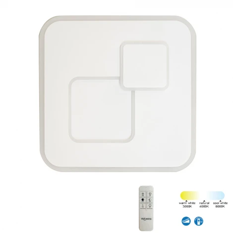 Потолочный светильник Mantra Quad 6455 (LED, 220V, диммер, пульт управления)