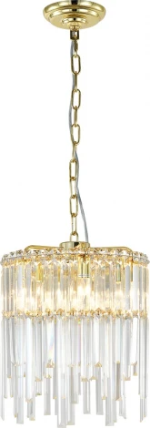 Подвесная люстра Escada Odegard 2105/6S 6x40Вт E14, металл/хрусталь, золото (220V, на цепи)