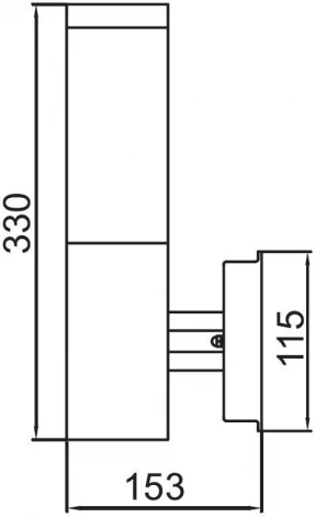 Настенный светильник уличный Oasis Light 75831 SS (220V, IP44)