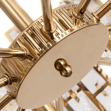 Подвесная люстра Divinare Medea 1684/01 LM-10 (220V, хрусталь, на цепи, круглые)